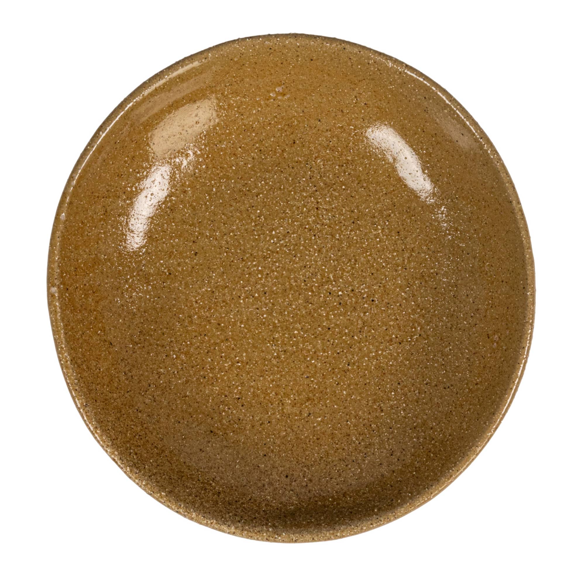 Hello Honey® 8" Taupe Stoneware Footed Pedestal Bowl with Handles